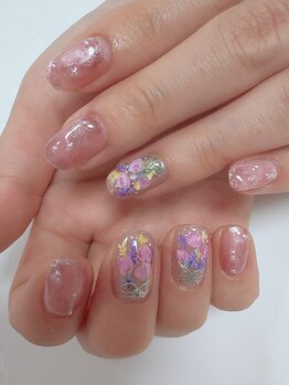 選べるフルアート・ピンク花束