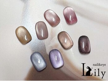 リリー 武蔵境店(Lily)の写真/美爪おしゃれオフィスデザイン¥5500★マグネットネイル¥6930～★ワンカラー¥4730/カラーグラデ¥5500★