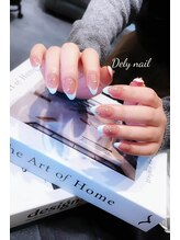 デリーネイル(Dely_nail)/きらめくフレンチネイル