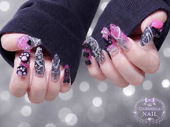シンデレラネイル(CINDERELLA NAIL)/【スカルプ長さだしネイル】