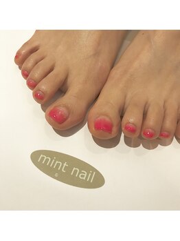 ネイルアンドアイ ミント(nail&eye mint)/フットネイル☆グラデーション