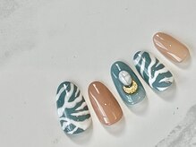 ラグウナ(Laguna)/しまうま風ネイル