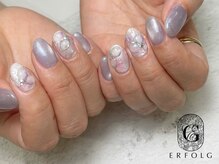 エアフォルク 銀座(ERFOLG)/ロマンティック色の紫陽花ネイル