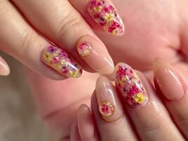 押し花ネイル