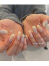 りぼんネイル★シンプルアート