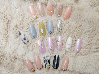 ネイルバイサクラ NAIL BY SAKULAの写真/【ご新規様他店オフ無料】30％off ¥3,850～OLさん・主婦の方にオススメの大人可愛いカラーを豊富にご用意☆