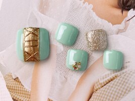 グリーン×ゴールド￥7500