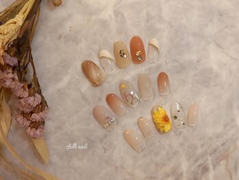 アイルネイルアンドアイ(Aill nail&eye)/クリア、グラデーションデザイン