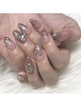 バベル 新町店(Babel)/ラメグラデーション　¥8000～