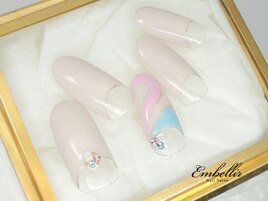 (523)プッチ柄風逆フレンチ