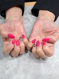 ヒョウ柄ネイル＊Jrネ2700円