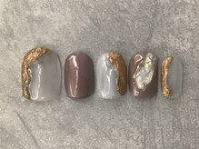 カラネイル 南森町店(calla nail)/重ねたラメの奥深さ