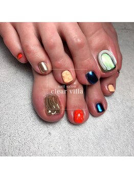 ネイルサロンクリアヴィラ(nail salon clear villa)/フットオーダーデザイン