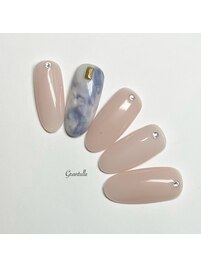 シンプル上品マーブルネイル