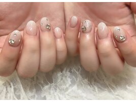 ちゅるんショートネイル