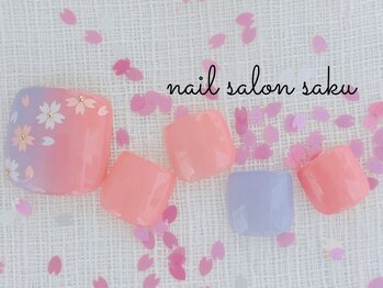 サク(saku)/桜/フットネイル