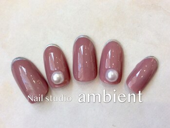 ネイルスタジオ アンビエント 表町店(Nail Studio ambient)/くすみパープル