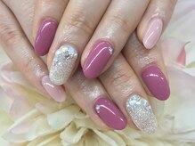 ディーネイル 京橋(D-nail)/上品ピンクネイル／笹尾