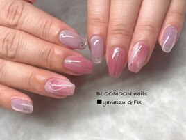 【ジェル】天然石ネイル