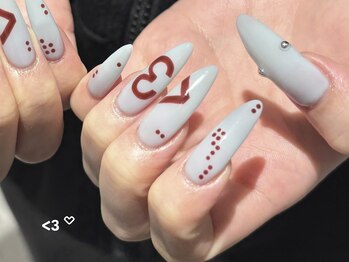 <3 ハートネイル♪