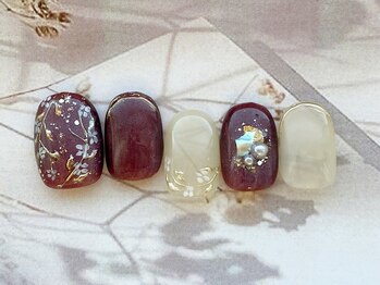 ココロ 新橋(kokoro)/2月ネイルデザイン☆華やか