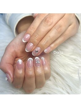 ショートネイルも◎チークネイル