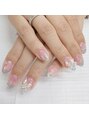 トゥルーネイル アンド アイ 池袋店(TRU NAIL & EYE) ラメグラ&リボンネイル☆/定額ハンドデザイン