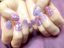 シェルフラワーネイル