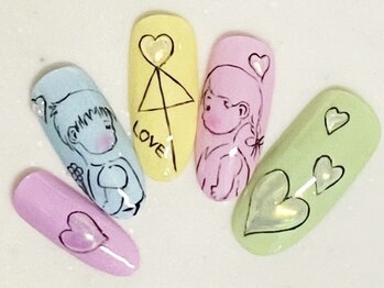 ネイリックス アヴェニール(NAILX avenir)/相合傘