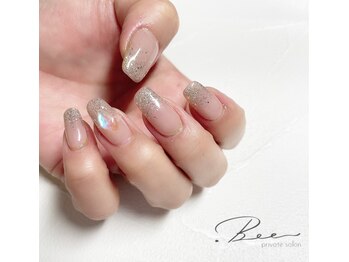 ヌーディーブライダルネイル