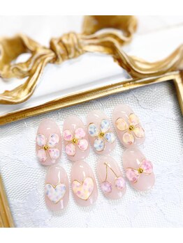 メリーミー(Merry me)/キャンドルブローチネイル