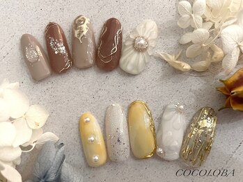 ココロバ ネイルアンドビューティーサロン(COCOLOBA)/フラワー/ミラー/マーブル
