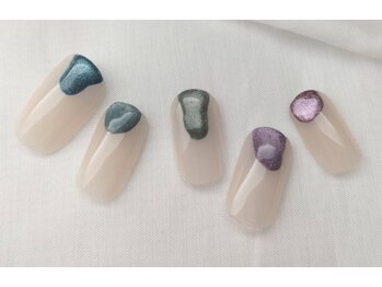 スピードネイル アンド アイ 宮交シティ店/#73 【マグネット×ぷっくり】