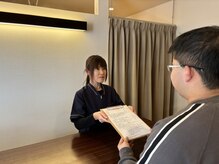 受付でも丁寧にカウンセリングいたします