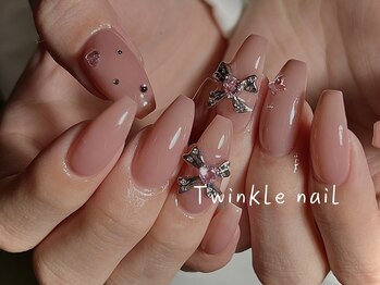 トゥインクルネイル(Twinkle Nail)/上品なちゅるんシンプルネイル