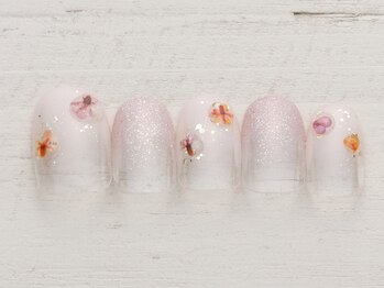 ノーネイル アゲオ イオンモール上尾(NO NAIL AGEO)/水滴フラワー　￥4990