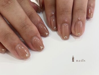 アイネイルズ 四条河原町店(I-nails)/ぷっくりゴールドハート