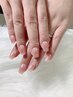 ★カラーグラデーション★ チークネイル★オフ込み★¥5000