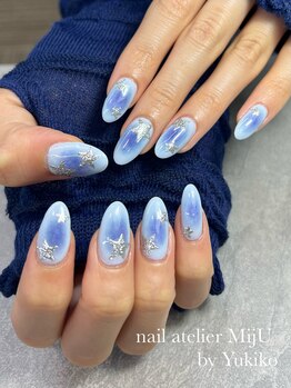 ネイル アトリエ ミジュ(nail atelier MijU)/チークネイル