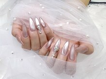 ガーデンネイル(Garden Nail)/チップ長さだしシンプルデザイン
