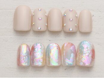 ノーネイル アゲオ イオンモール上尾(NO NAIL AGEO)/オーロラ（アシメ） ￥4990
