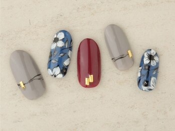 エムスラッシュ ネイル たまプラーザ(M.SLASH)/フラワーアートネイル