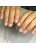 《nail hand》クリアネイルコース¥4200 ＊自爪の補強にオススメ＊