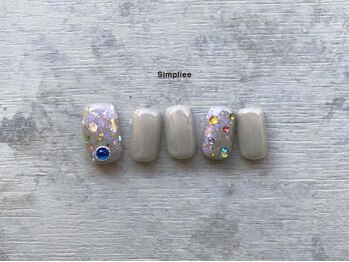 シンプリー 吉祥寺店(Simpliee by Procare nail)/ストーンネイル ラメ