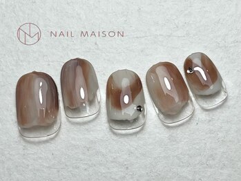 ネイルメゾン 梅田(NAIL MAISON)/もやもやニュアンスくすみカラー