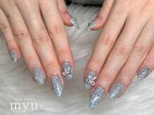 ミュー 表参道(myu-)/ツイードネイル