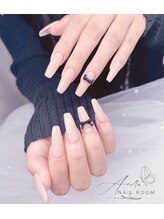 オウラネイルルーム(Aura nail room)/長さ出しワンカラー