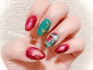マグネット×クリスマスネイル