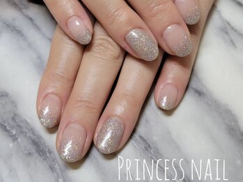 プリンセスネイル(Princess nail)/ラメグラデーション