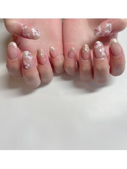 ブランシェ(BLANCHE)/お花ネイル